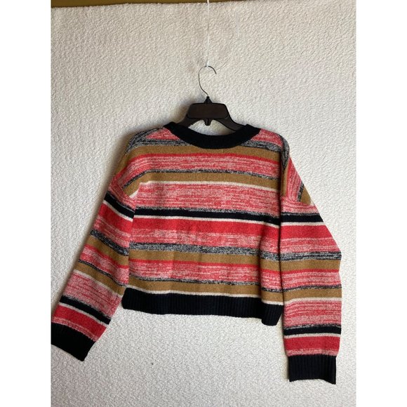 Nordstrom BP Long Sleeve Cardigan Crop Striped Sweater Size Medium New w… - Picture 6 of 7